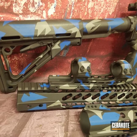 Powder Coating: Graphite Black H-146,NRA Blue H-171,Crushed Silver H-255,Punisher,Camo,Custom Camo,Tactical Rifle,American Flag,AR-15,Skull