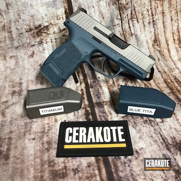 Cerakoted Two Tone Sig P365 In H-170 And H-185