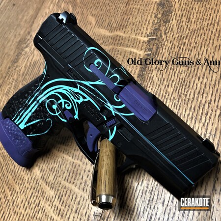 Powder Coating: Graphite Black H-146,S.H.O.T,Pistol,Walther,Bright Purple H-217,PPS,Robin's Egg Blue H-175