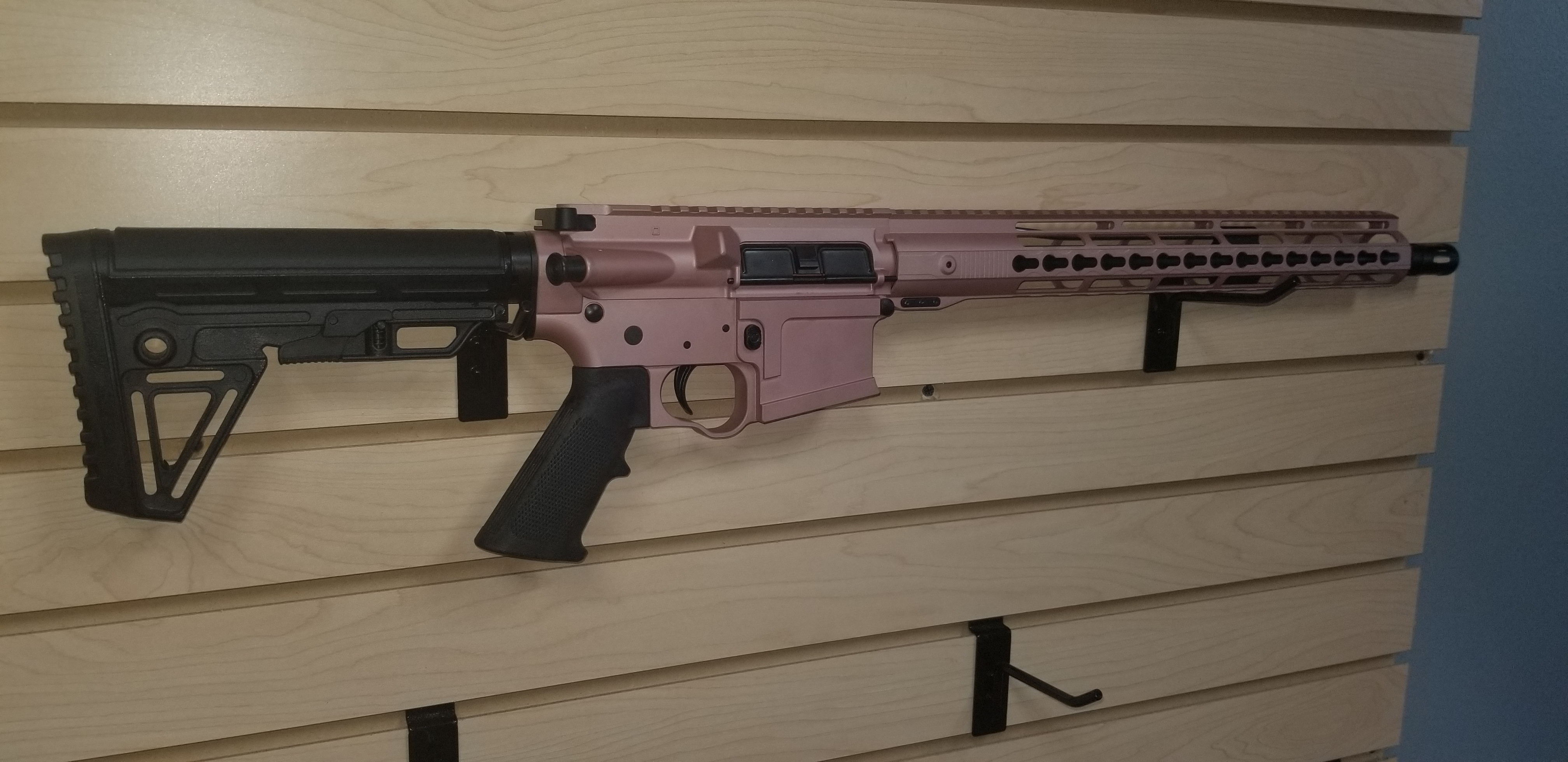 Rose Gold Rifle .223 AR-15 finished with Rose Gold | Cerakote