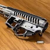 F1 Firearms Upper Lower Handguard Featuring Stormtrooper White And Graphite Black Cerakote