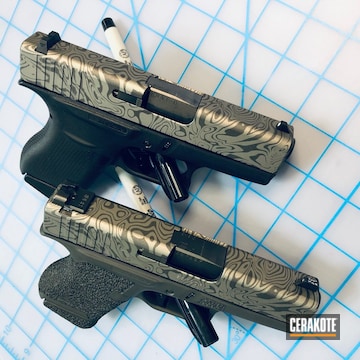 Cerakoted Matching Edc Glock 43 Handguns In H-219 And H-112