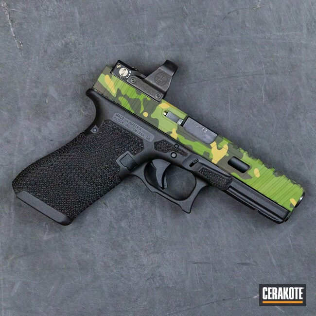 Cerakoted Multicam Tropic Custom Glock Handgun