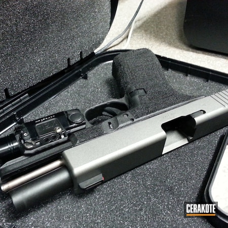 Powder Coating: Glock,Handguns,Armor Black H-190,Tungsten H-237
