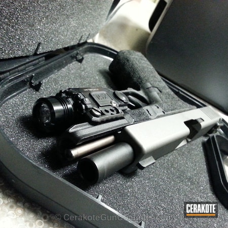 Powder Coating: Glock,Handguns,Armor Black H-190,Tungsten H-237