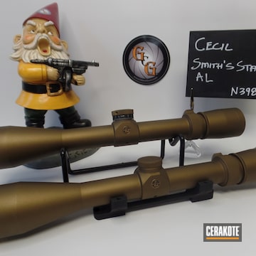 Two Leupold Scopes Cerakoted In H-148