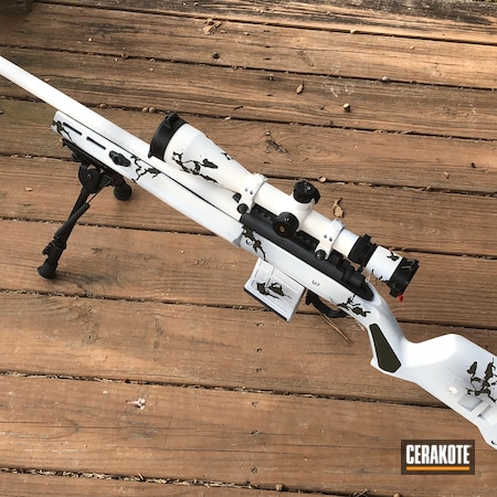 Powder Coating: Snow White H-136,Winter Camo,S.H.O.T,Remington,.308,Sniper Grey H-234,O.D. Green H-236,Bolt Action Rifle