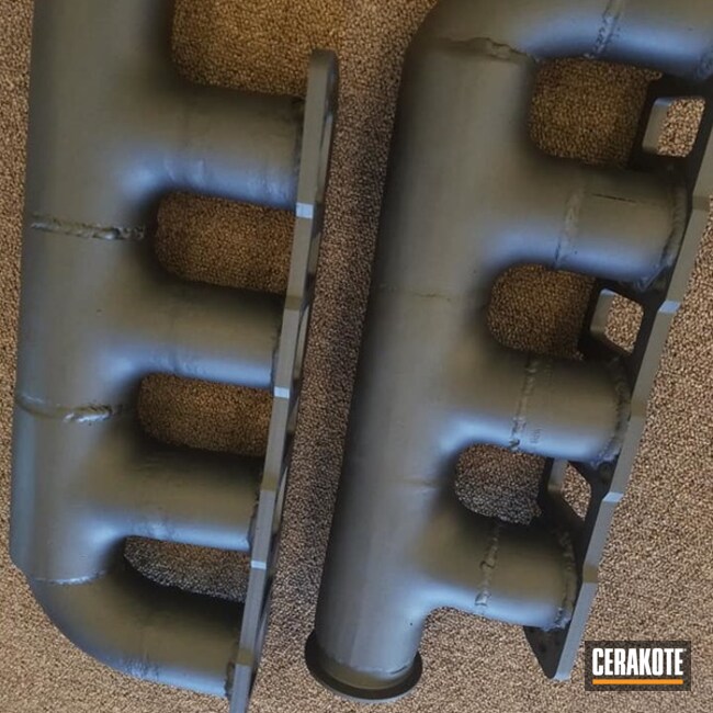 Cerakoted Turbo Manifolds In C-112 And H-112
