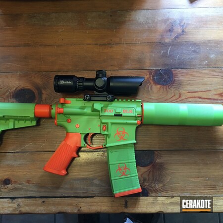 Powder Coating: Hunter Orange H-128,Zombie Green H-168,S.H.O.T,AR Pistol,Tactical Rifle,AR-15,.300 Blackout