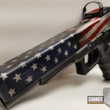 Cerakoted American Flag Themed Glock 40