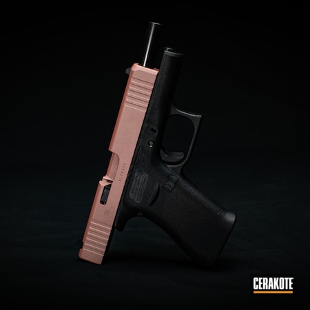 Powder Coating: ROSE GOLD H-327,9mm,Firearm,Glock,Two Tone,Pistol,Glock 48,48