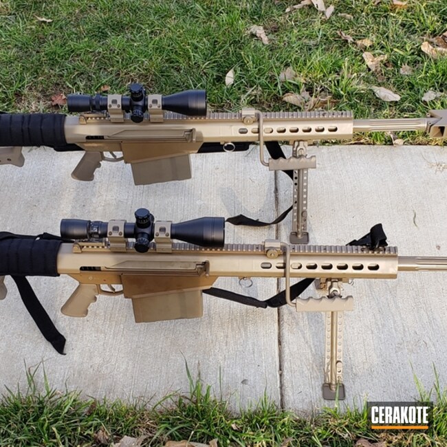 Cerakoted Long Range .50 Cal Rifles In E-200