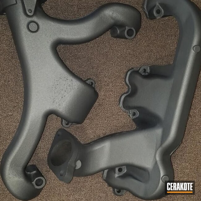 Cerakoted Exhaust Manifolds In C-111