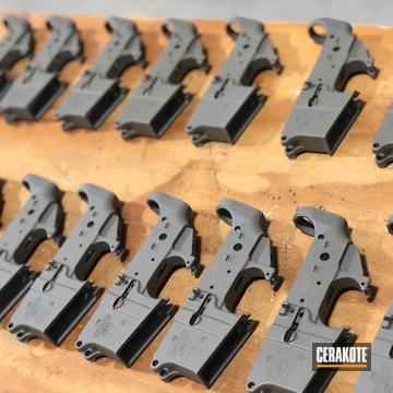 Cerakoted Oem Production Lower And Upper Receivers In H-267