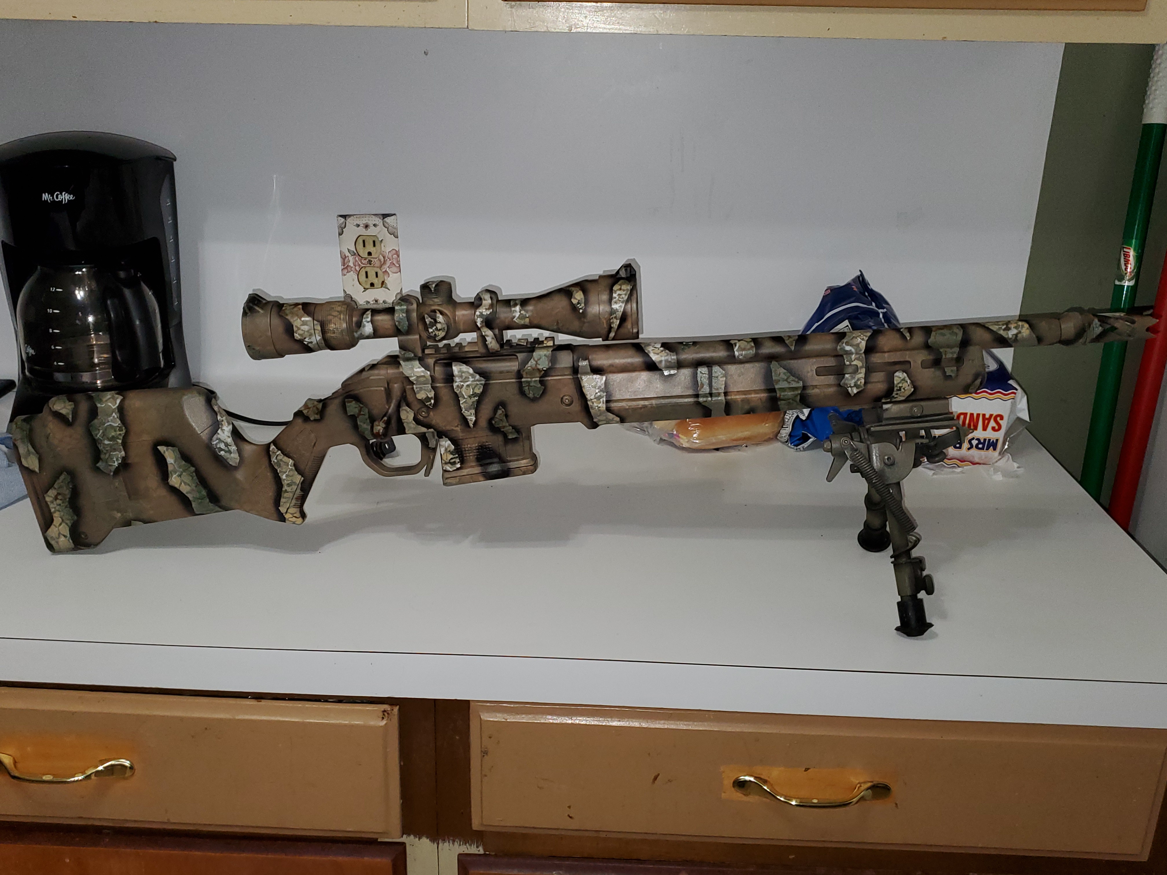 Ceramic Rifles Riptile Camo Ruger .308 Rifle finished in Matte Ceramic Clear | Cerakote