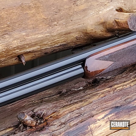 Powder Coating: 12 Gauge,Shotgun,Gloss Black H-109,S.H.O.T,Beretta,Refinished,Silver Snipe