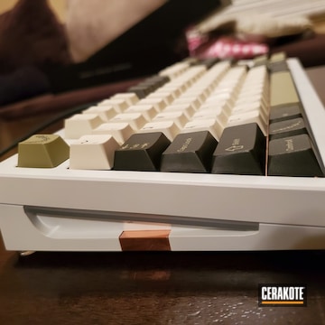 Cerakoted Refinished Mechanical Keyboard In H-297