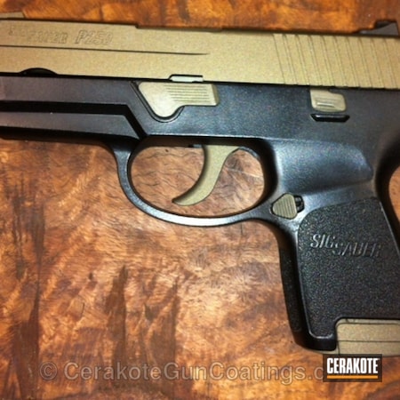Powder Coating: Sig Sauer,Handguns,Tungsten H-237,Burnt Bronze H-148