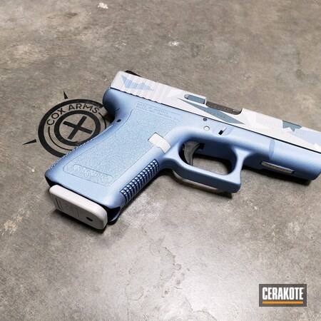 Powder Coating: Hidden White H-242,Glock,.40 S&W,Crushed Silver H-255,Blue Titanium H-185,Glock 23,POLAR BLUE H-326,Splinter,Custom Camo,.40,Custom Glock,Splinter Camo