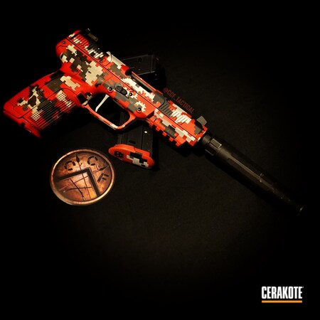 Powder Coating: Graphite Black H-146,Sniper Grey H-234,Stainless H-152,FIREHOUSE RED H-216,5.7,Digital Camo,FN,FN 5.7
