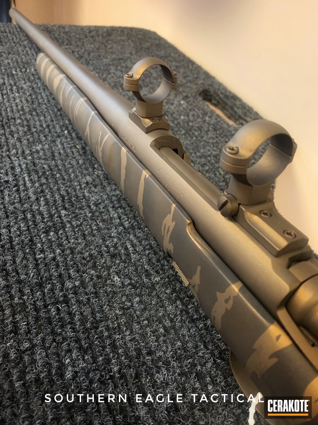 Remington 700 P Tiger Stripe With H S Precision Stock Cerakote