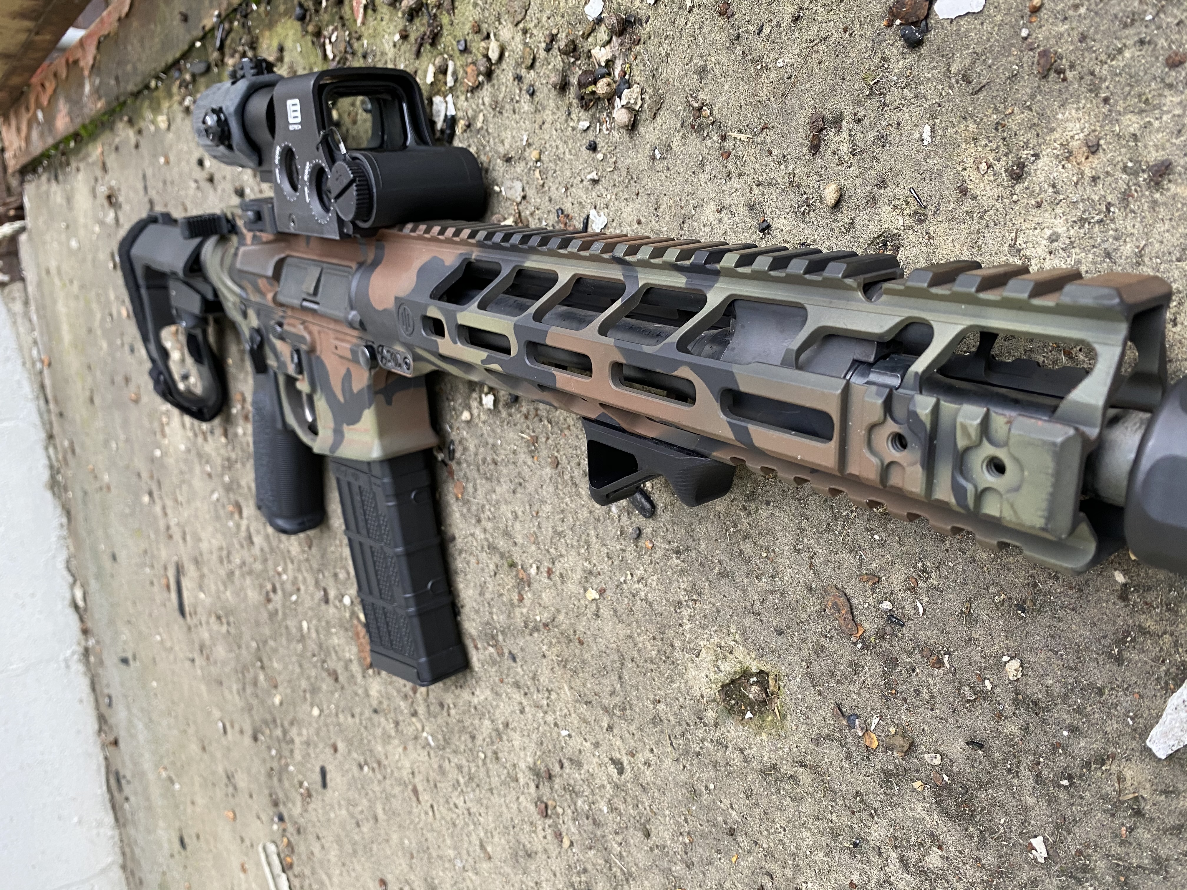 .223 Rifle in a Custom Camo Finish | Cerakote