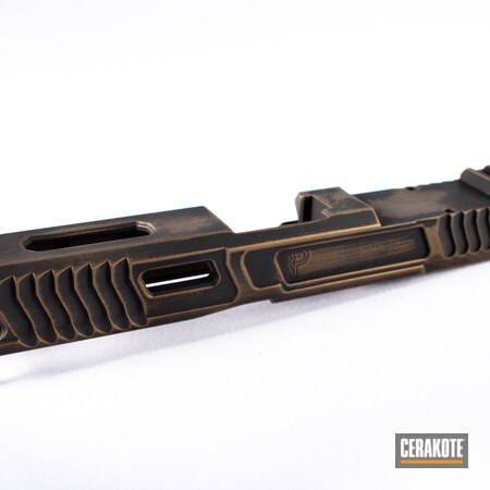 Powder Coating: Slide,Firearm,Graphite Black H-146,Glock,Burnt Bronze H-148,Glock 17