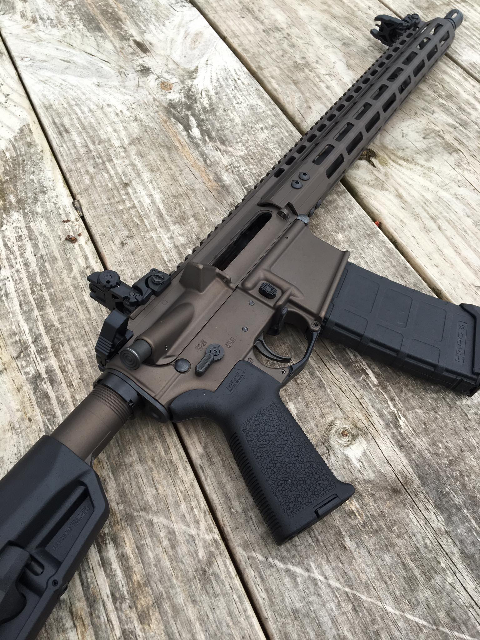 AR Rifle featuring Midnight Bronze | Cerakote
