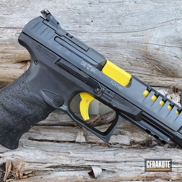 Cerakoted Two Toned Walther Q5 Match In H-144