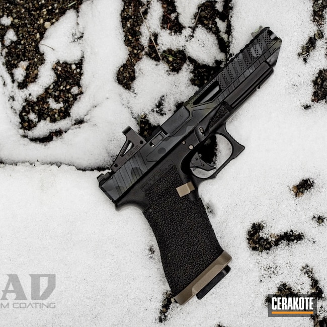 Cerakoted: Sniper Grey H-234,MAD Land Camo,Graphite Black H-146,Glock 34,Camo,Glock,O.D. Green H-236,Handgun