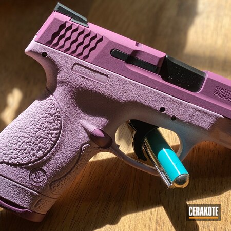 Powder Coating: 9mm,Bright White H-140,Smith & Wesson,Wild Purple H-197,M&P,Shield