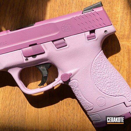 Powder Coating: 9mm,Bright White H-140,Smith & Wesson,Wild Purple H-197,M&P,Shield