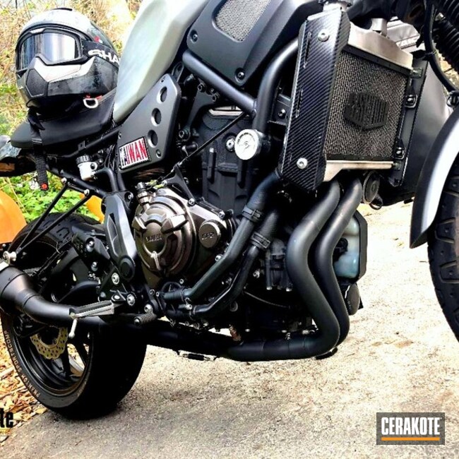 Cerakoted Black Arrow Motorcycle Exhaust