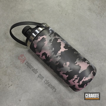 Cerakoted Multicam Water Bottle In H-311, H-146 And H-219