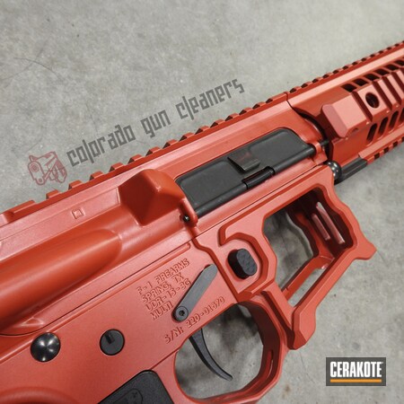 Powder Coating: S.H.O.T,HABANERO RED H-318,AR Pistol,Tactical Rifle,F1 Firearms