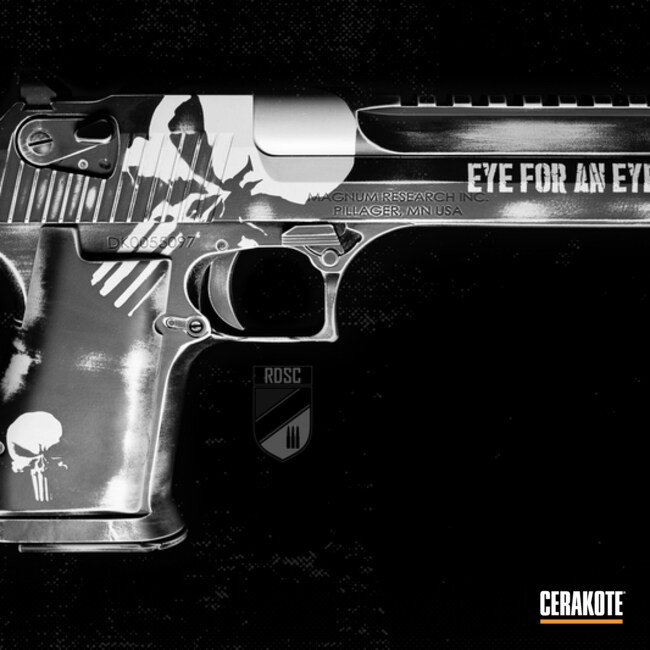 Cerakoted Punisher Themed .44 Magnum Desert Eagle
