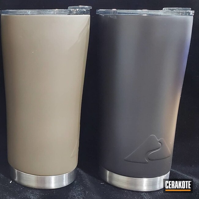 Cerakoted Refinished Ozark Trail Tumblers In H-146 And H-226
