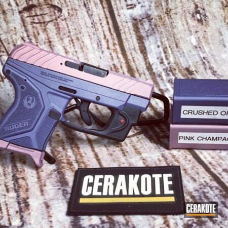 Powder Coating: Two Tone,PINK CHAMPAGNE H-311,CRUSHED ORCHID H-314,S.H.O.T,Pistol,Ruger,LCP 2