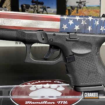 Cerakoted Glock 27 American Flag Theme