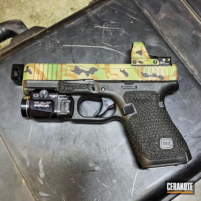 Cerakoted Custom Glock 45 Multicam In H-200, H-267, H-146 And H-258