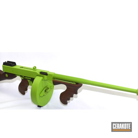 Powder Coating: Zombie Green H-168,Tommy Gun,S.H.O.T