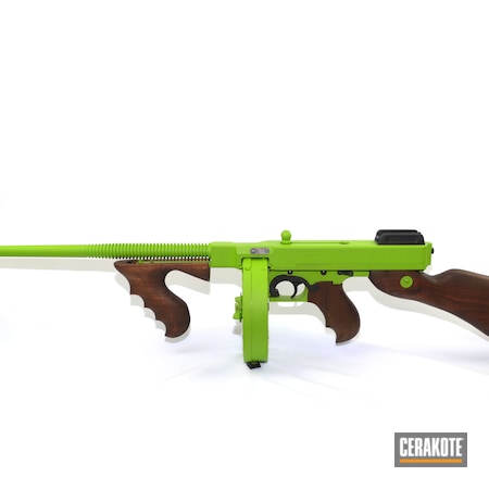 Powder Coating: Zombie Green H-168,Tommy Gun,S.H.O.T