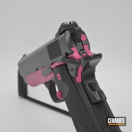 Powder Coating: Conceal Carry,BLACKOUT E-100,1911,Cosaint Arms,S.H.O.T,His and Hers,Pistol,COS11,Officer,Production Custom