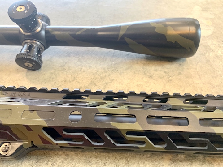 AR-15 Tiger Stripe Camo done in Graphite Black and Mil Spec O.D. Green ...