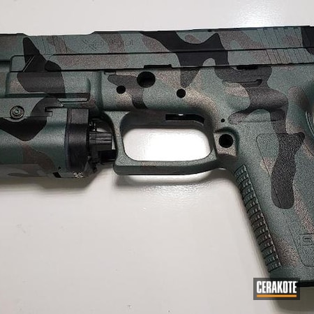 Powder Coating: Graphite Black H-146,CHARCOAL GREEN H-338,.40 S&W,S.H.O.T,Pistol,MultiCam,Springfield XD,Springfield Armory,Tungsten H-237