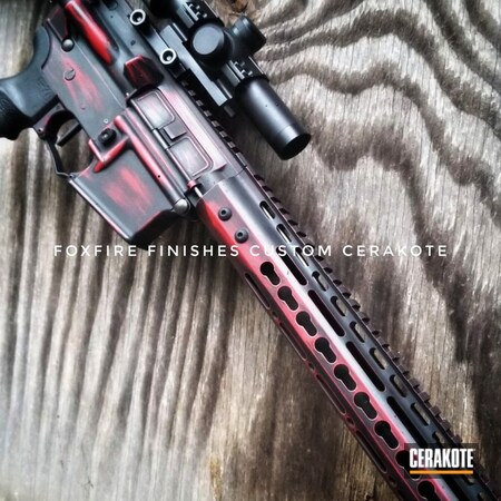 Powder Coating: 5.56,Anderson,Distressed,BLACKOUT E-100,S.H.O.T,.223,USMC Red H-167,Tactical Rifle,AR-15