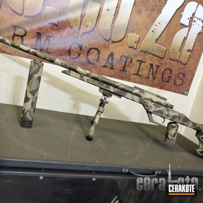Cerakoted Multicam 6.5 Creedmoor Rifle In H-265, H-199 And H-226