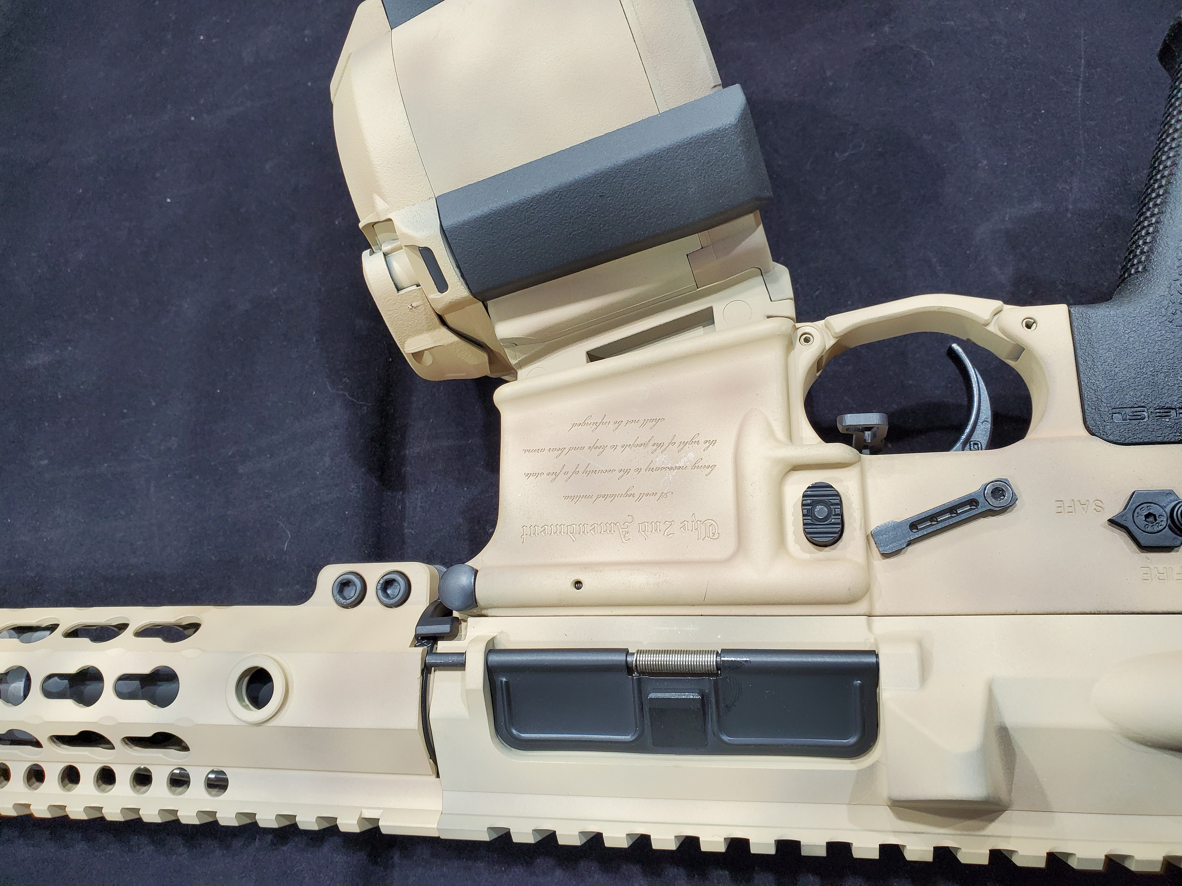 Custom DTI Rifle finished in FS Sabre Sand, Federal Brown and Graphite ...