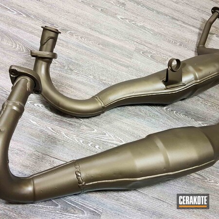 Powder Coating: Motorcycles,Burnt Bronze C-148,Automotive Exhaust,Motorcycle,More Than Guns,Exhaust,Motorcycle Parts