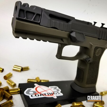 Powder Coating: Mil Spec O.D. Green H-240,Two Tone,S.H.O.T,Sig Sauer,Pistol,Armor Black H-190